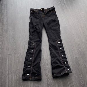 BDG Celina High-waisted snap button flare jeans